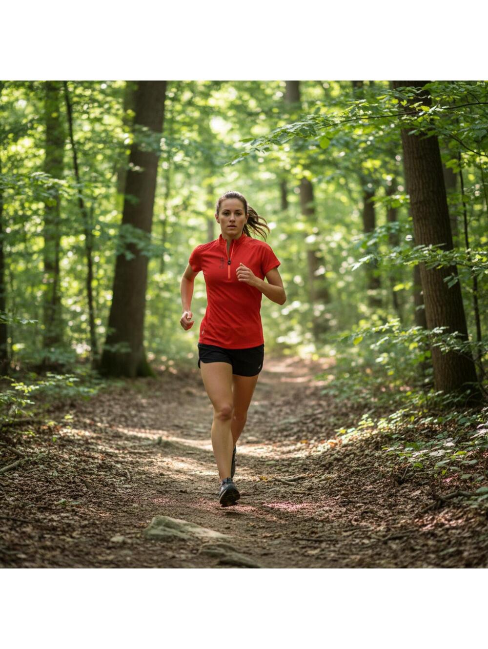 New Women’s L Raidlight ActiveRun Red Manches Courtes Lady Trail Running Shirt